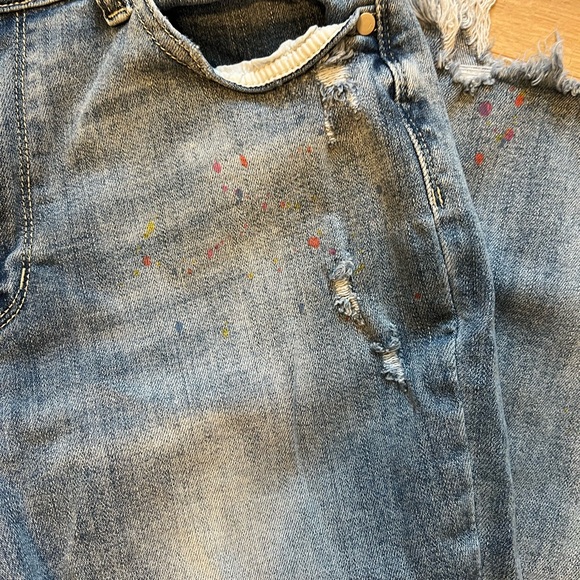 Judy Blue Jeans Colored Paint Splatter Judy Blue Jeans 13 Boyfriend